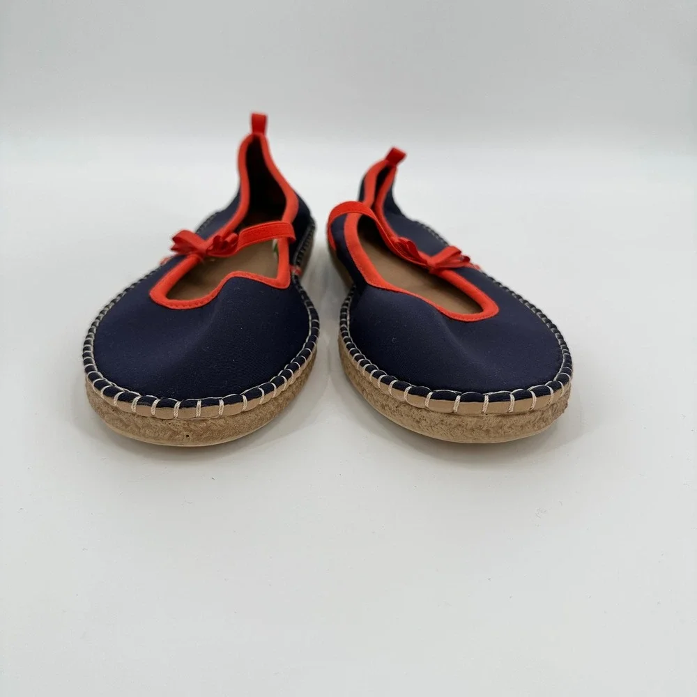 SeaStar x Frances Valentine Navy Orange Espadrille Mary Jane Water Shoes 10